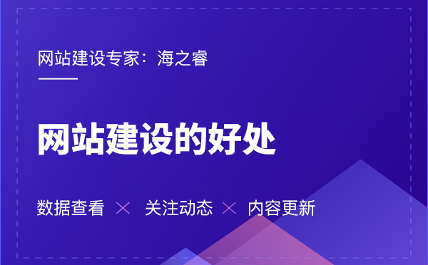 海之睿的網(wǎng)站建設(shè)有那些好處？